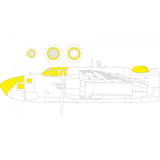 1/32 Douglas A-20J/K Havoc Masking for HK Model kits