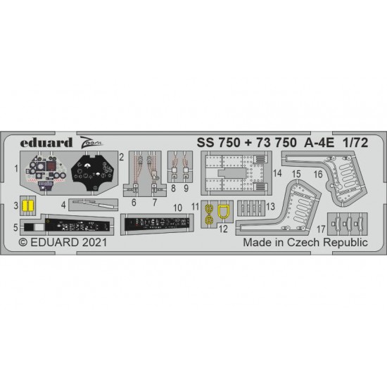 1/72 Douglas A-4E Skyhawk Detail Set for Fujimi/Hobby 2000 kits