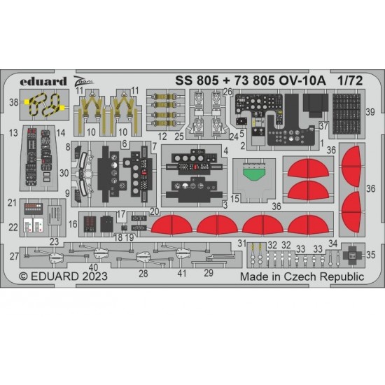 1/72 Rockwell OV-10A Bronco Detail set for ICM kits