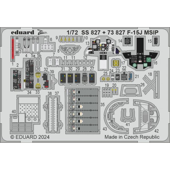 1/72 F-15J MSIP Eagle Detail set for Fine Molds kits