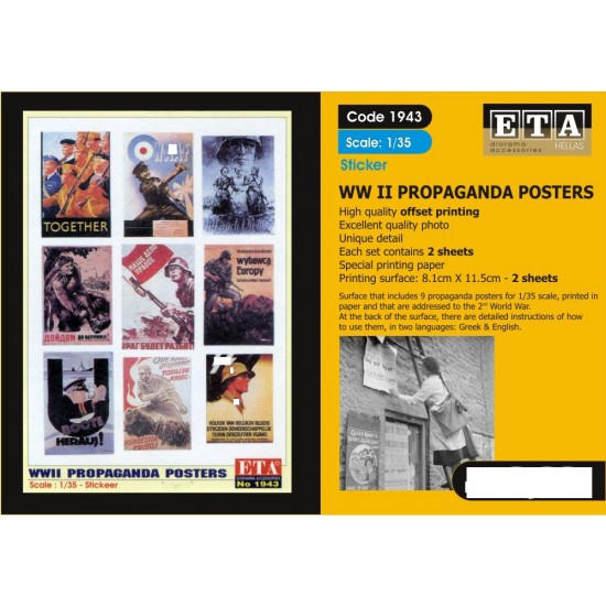 1/35 WWII Propaganda Posters - Sticker Vol.2 (2 sheets)