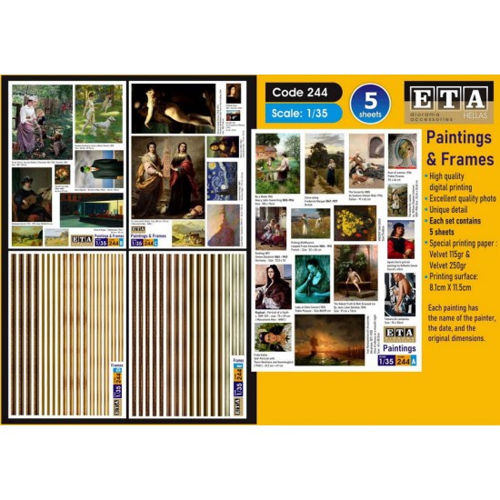 1/35 Paintings and Frames (5 sheets)