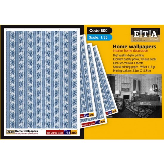 1/35 Interior Home Wallpapers for All Season (4 sheets)