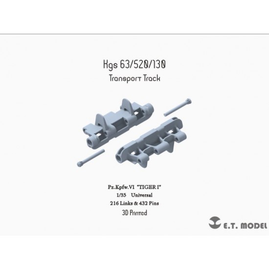 1/35 WWII German TIGER I Transport Track (3D Printed)