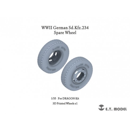 1/35 WWII German Sd.Kfz.234 Spare Wheel for Dragon kits