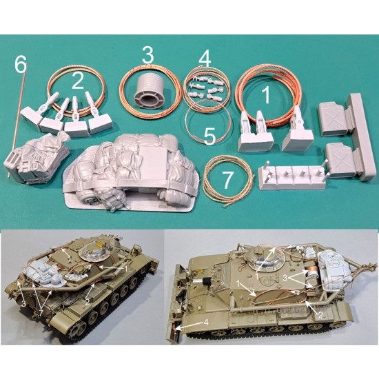 1/35 M728 CEV Upgrade set (crane boom in travelling position) for AFV Club #35254