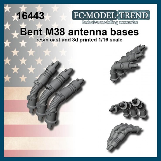 1/16 M38 Antenna Bases