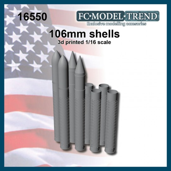 1/16 106mm Shells for M40 Recoilless Gun