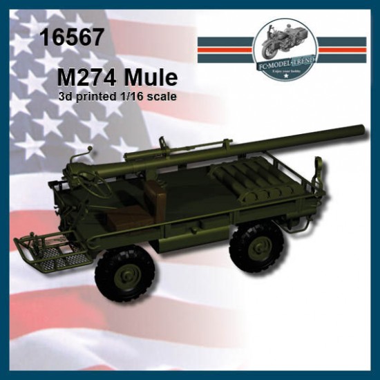 1/16 M274 4x4 Utility Platform Truck "Mule" 3D Printed Kit