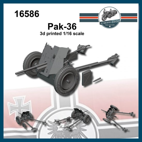 1/16 Pak 36 Anti-tank Gun 3D Printed Kit