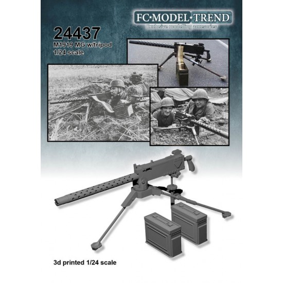 1/24 M1919 Machine Gun with Tripod