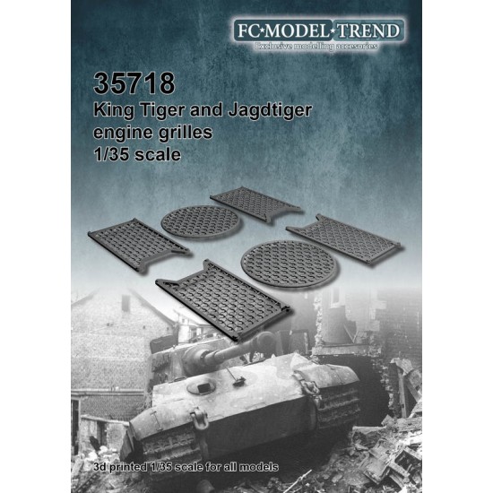 1/35 King Tiger / Jagdtiger Engine Grilles