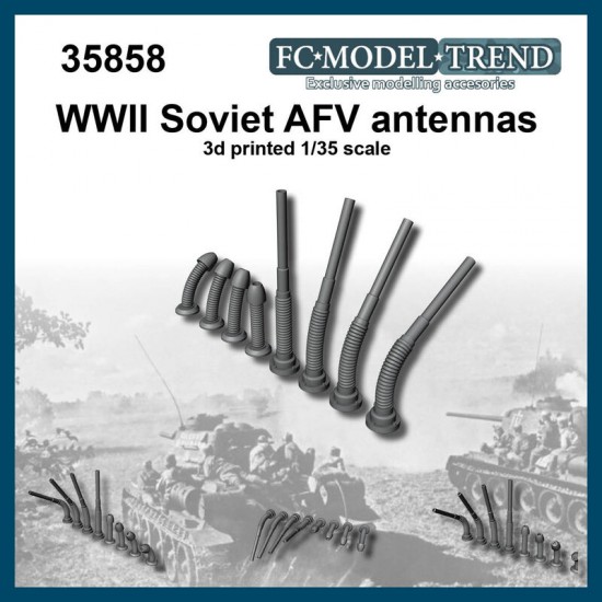 1/35 WWII Soviet AFV Antennas