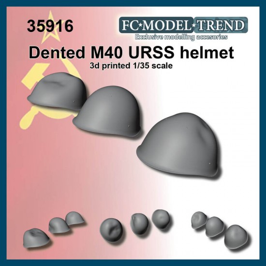 1/35 WWII URSS Dented Helmets