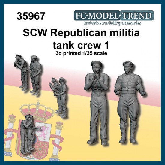 1/35 SCW Militian Tank Crew set 1