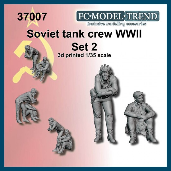 1/35 WWII Soviet Tank Crew Set #2