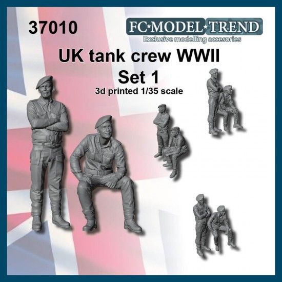 1/35 WWII British Tank Crew Set 1 (2 figures)