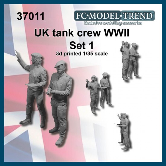 1/35 WWII British Tank Crew Set 2 (2 figures)