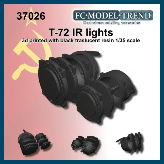 1/35 T-72 IR Lights (Black Translucent Resin)