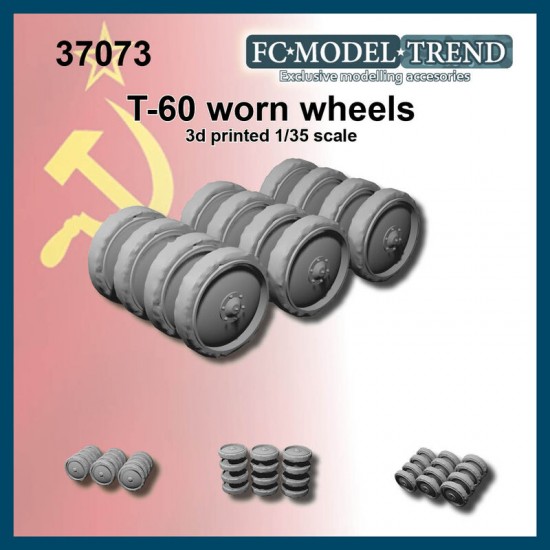 1/35 T-60/Su-76 Worn Wheels