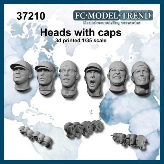 1/35 Heads with Cap