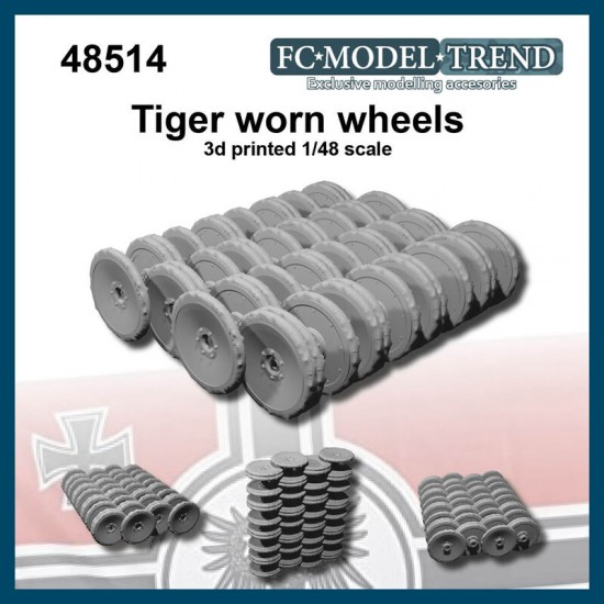 1/48 Tiger Worn Wheels