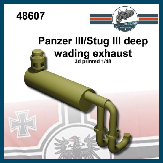 1/48 Panzer III/Stug III Deep Wading Exhaust