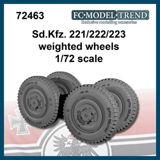 1/72 SdKfz. 221/222/223 Weighted Wheels