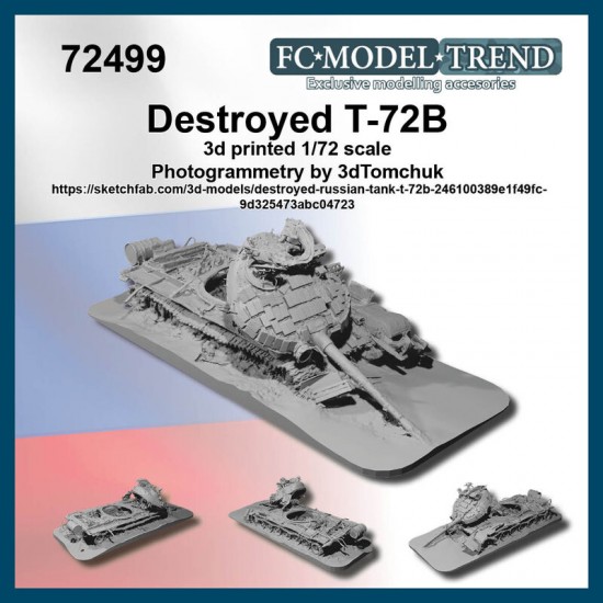 1/72 T-72B Destroyed