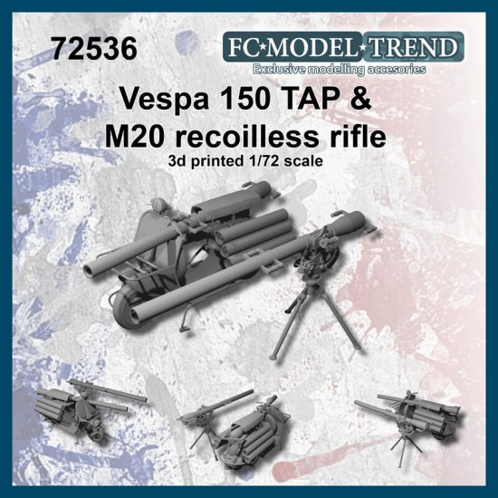 1/72 Vespa 150 TAP and M20 Recoilless Rifle