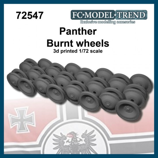 1/72 Panther Burnt Wheels