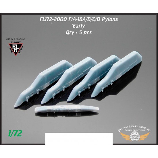 1/72 F/A-18A/B Pylons 'Early' (SUU-63/A wing pylons and SUU-62/A centerline pylon)