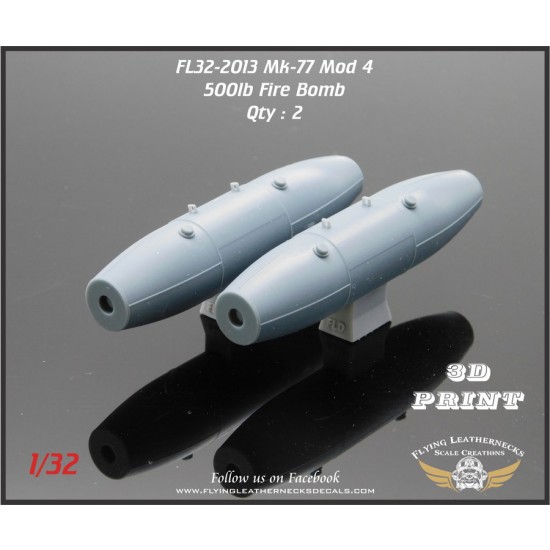 1/32 Mk-77 Fire Bombs (2) with stencil decals from AOA (2)