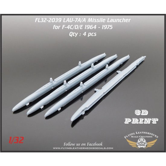 1/32 LAU-7A/A Missile Launcher for USAF F-4 C/D/E Phantom (4pcs)