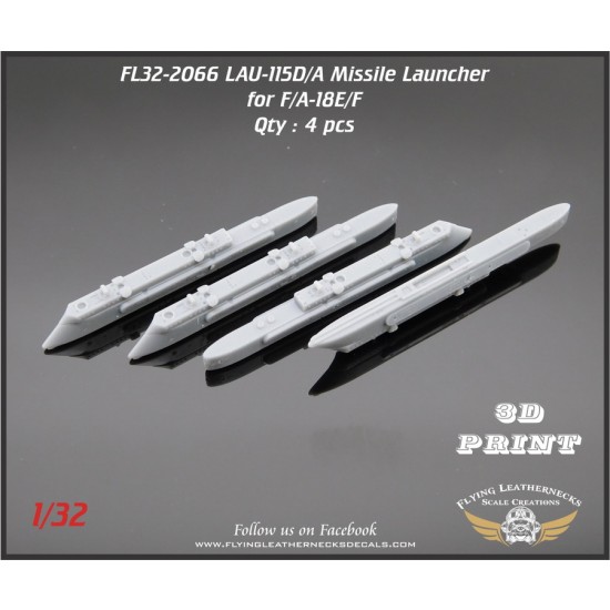 1/32 LAU-115D/A Launcher (F/A-18E/F dual LAU-127B/A carriage)