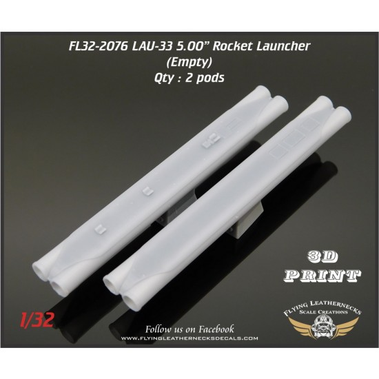 1/32 LAU-33 Dual 5.00" Rocket Launcher (Empty)