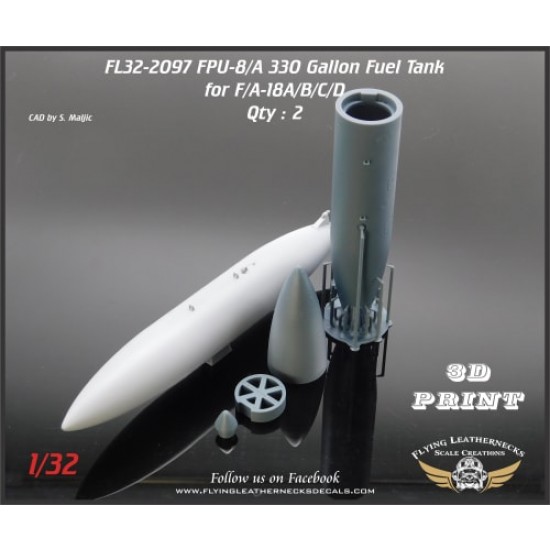 1/32 FPU-8/A 330 Gallon External Fuel Tank for F/A-18A/B/C/D (2)