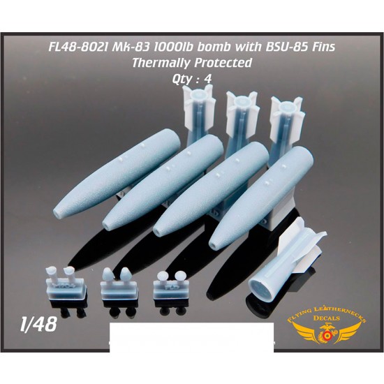 1/48 Mk-83 / BLU-110A/B with BSU-85 Fin - Thermally Protected (4pcs)