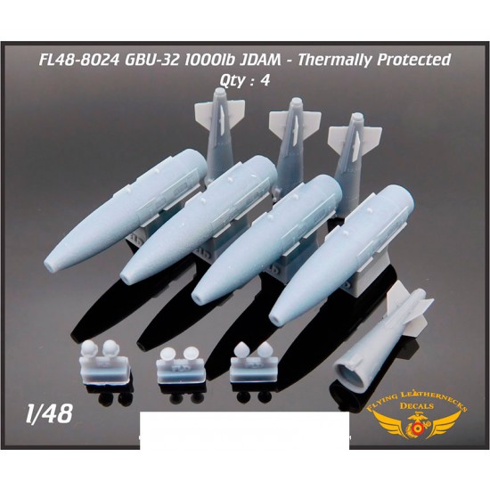 1/48 GBU-32 1000lb JDAM - Thermally Protected (4pcs)