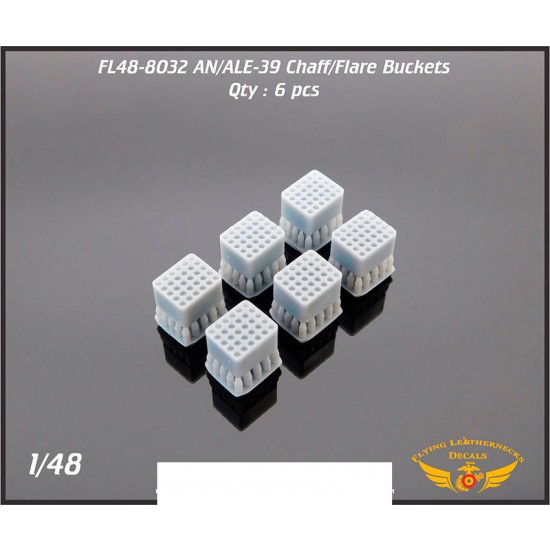 1/48 AN/ALE-39 Chaff/Flare Buckets (6pcs)