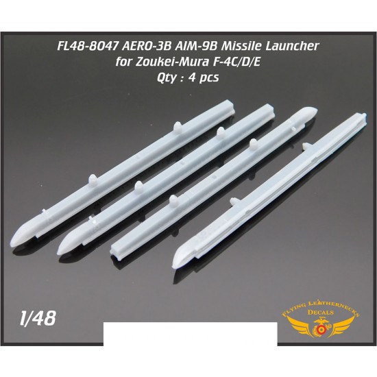 1/48 AERO-3B Missile Launcher for Zoukei-Mura F-4C/D/E (4pcs)