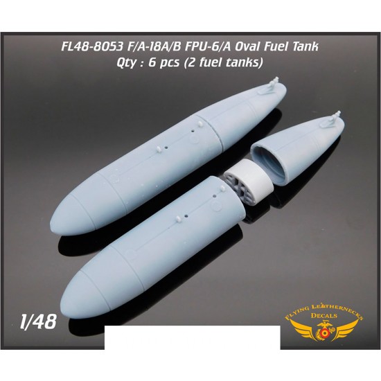 1/48 FPU-6/A Oval Fuel Tank for early F/A-18A/B Hornet (FSD to 90's)