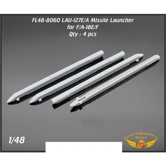 1/48 LAU-127B/A Missile Launcher for AIM-9M/X, AIM-120 (4pcs)