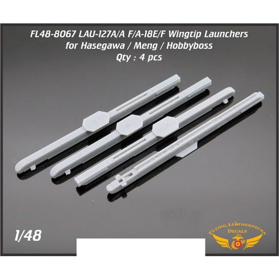 1/48 LAU-127A/A Wingtip Launcher for Hasegawa/Meng F/A-18E/F (4pcs)