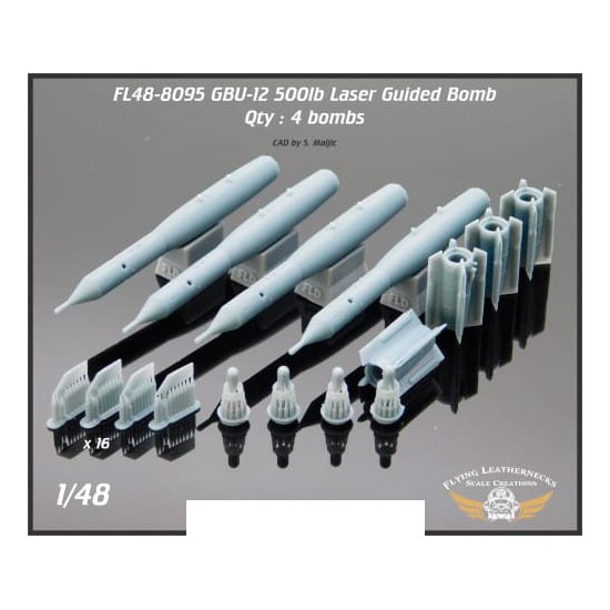 1/48 GBU-12 500lb Laser Guided Bomb (4pcs)