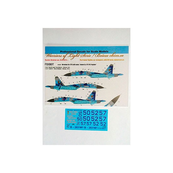 1/48 Sukhoi Su-27 with Name Decals for Academy/Trumpeter kits