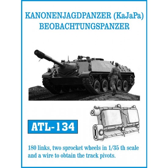 1/35 Kanonenjagdpanzer (KaJaPa) Beobachtungspanzer Metal Tracks (180 links)