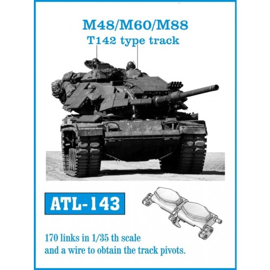 1/35 M48 / M60 / M88 T142 Type Metal Tracks (170 links)