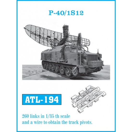 1/35 P-40/ 1S12 Track Radar Metal Tracks