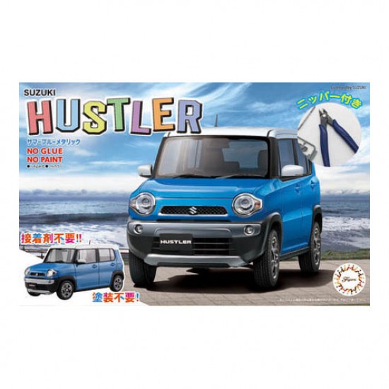 1/24 Suzuki Hustler (Summer Blue Metallic) w/Side Cutter (C-N3 EX1)